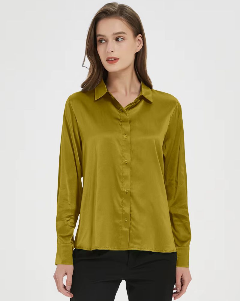Golden Olive Luxe Shirt