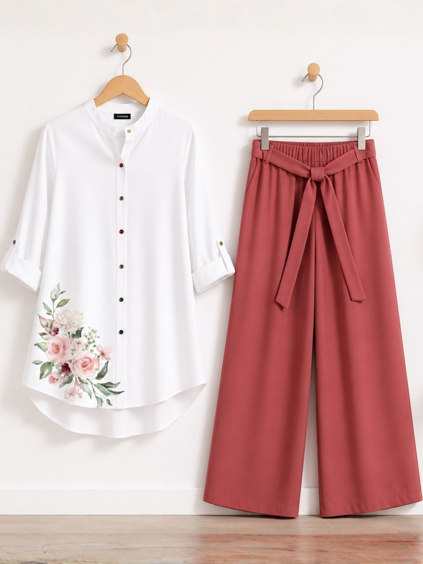 Dusty Rose Floral Co-Ord Set