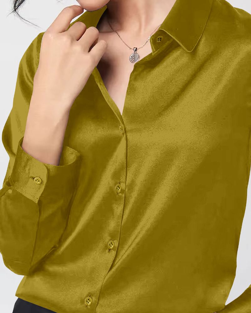 Golden Olive Luxe Shirt