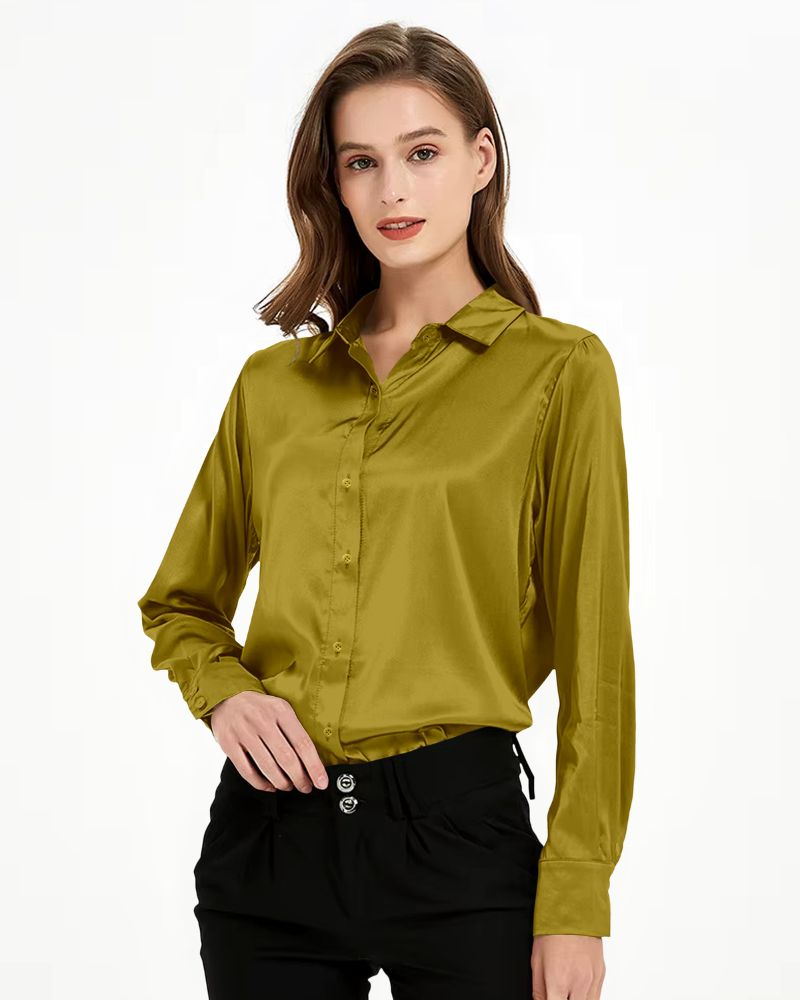 Golden Olive Luxe Shirt