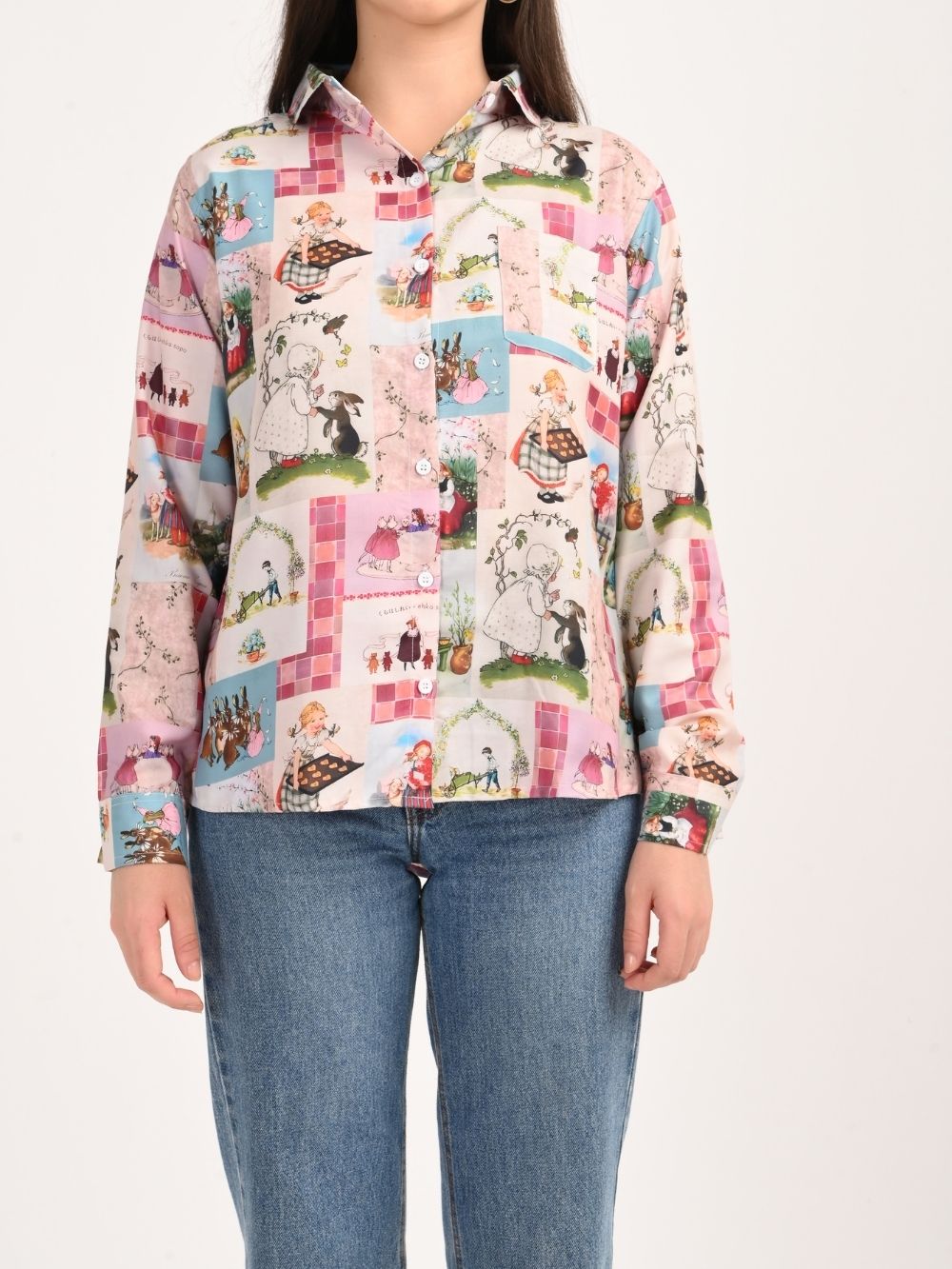 Front view of vintage frames shirt