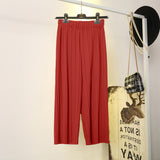 Coral & Teal Pleated Palazzo Trousers Duo