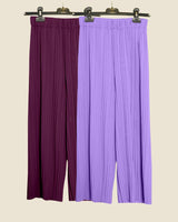 Lavender Royale Luxe Pleated Pants Combo