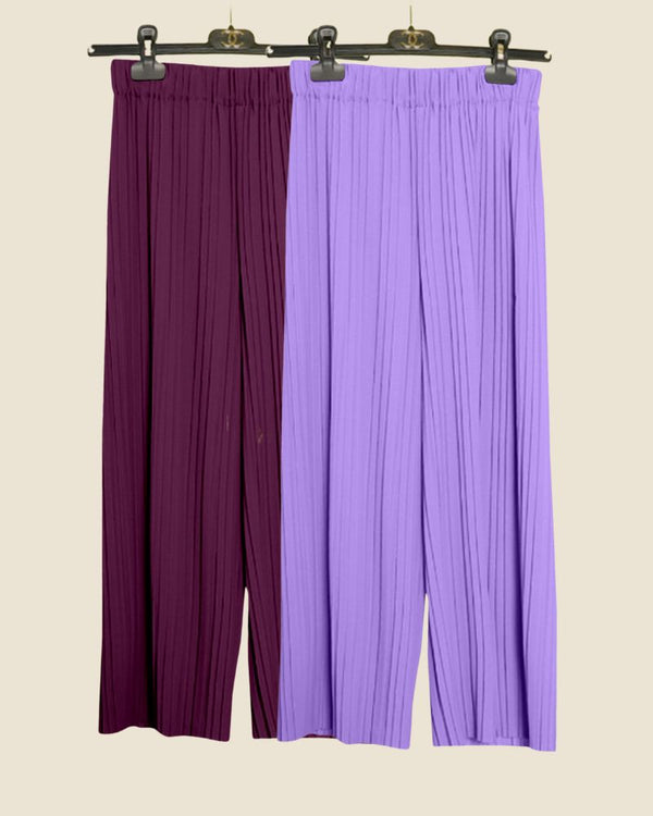 Lavender Royale Luxe Pleated Pants Combo