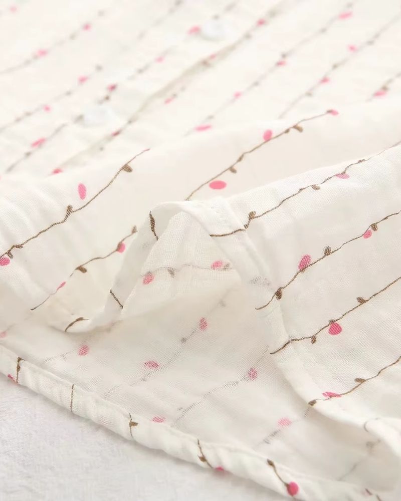 Lightweight rayon hemline detail showing fabric transparency and delicate stitching


