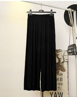 Noir Luxe Dual Pleated Palazzo Set