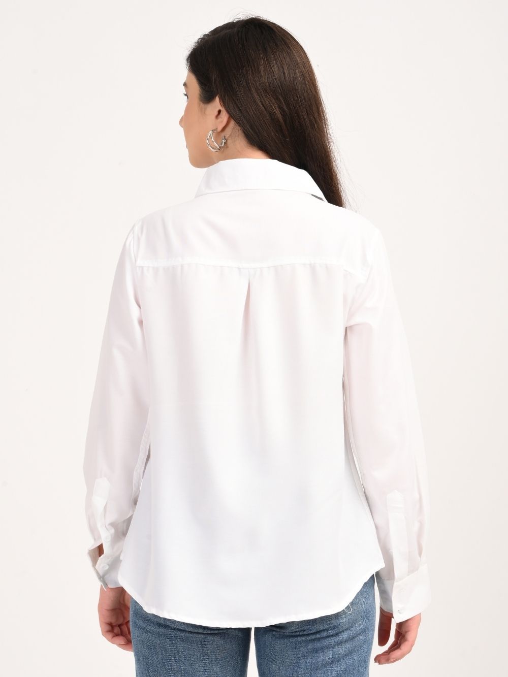 White shirt back view