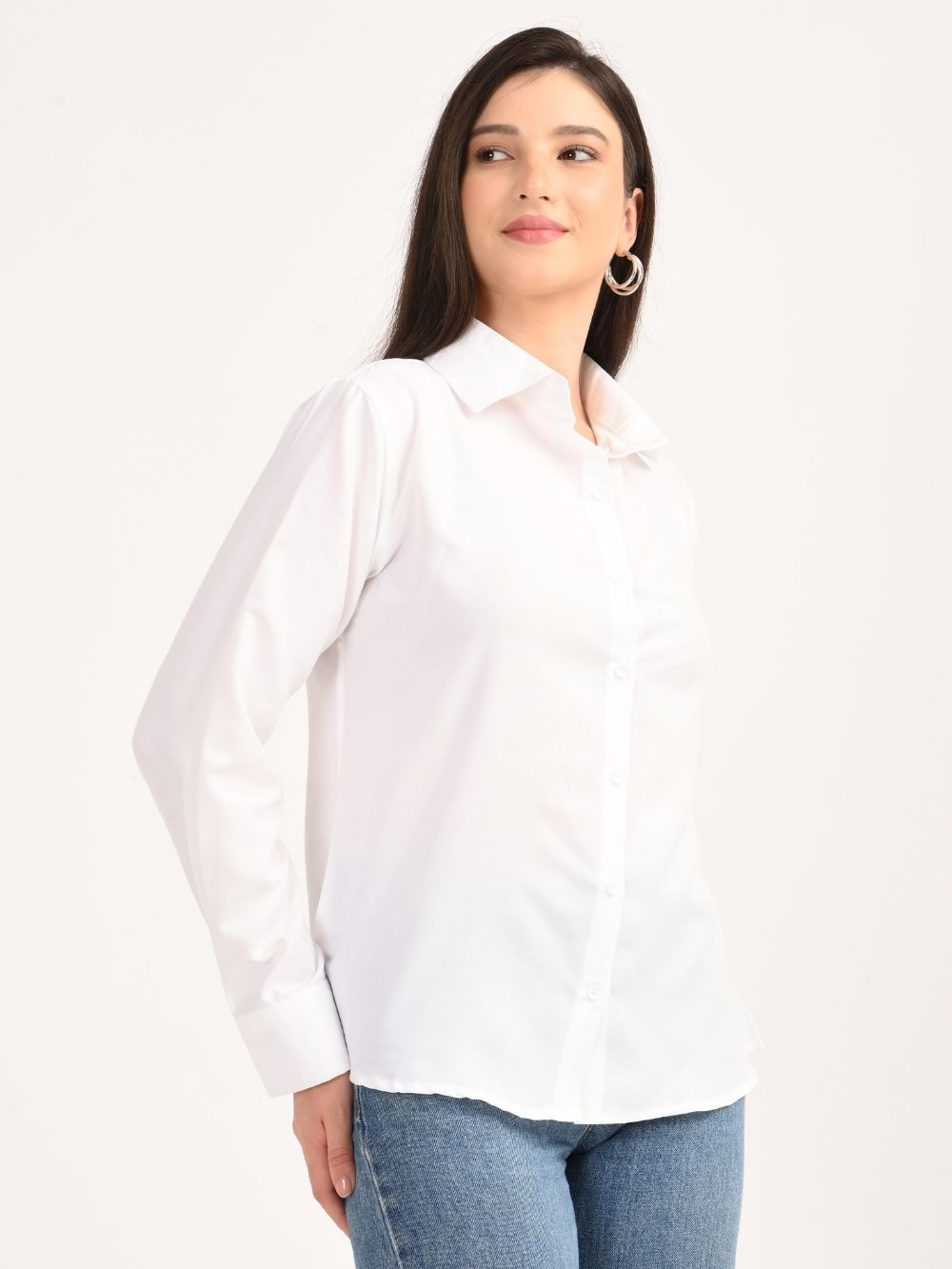 White shirt side view