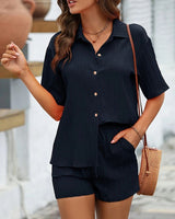 Navy Blue Casual Co-ord Set