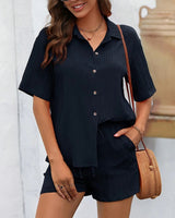 Women's top and shorts set