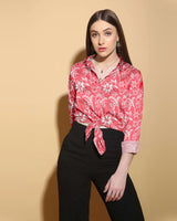 women elegant floral shirt